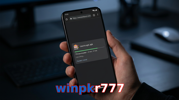 Main screen of Winpkr777 apk page for PK players